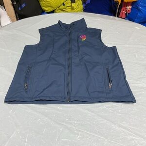 Port Authority Navy Full-Zip Fleece-Lined Vest